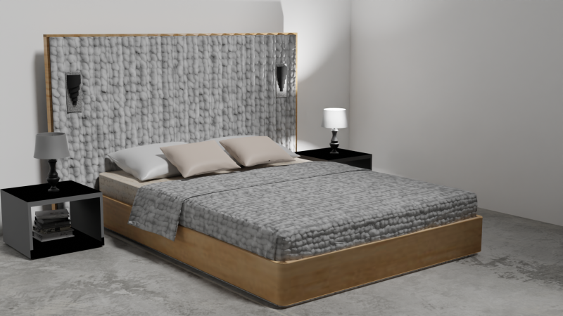 Basic room 3D Model .c4d .max .obj .3ds .fbx .stl .blend 