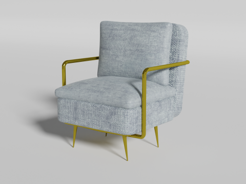 Gray chair 3D Модель
