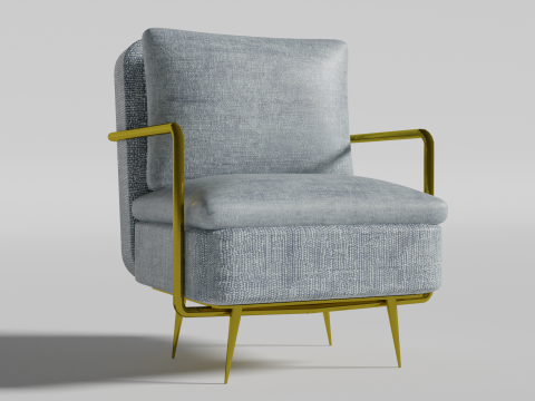 Gray chair 3D Модель