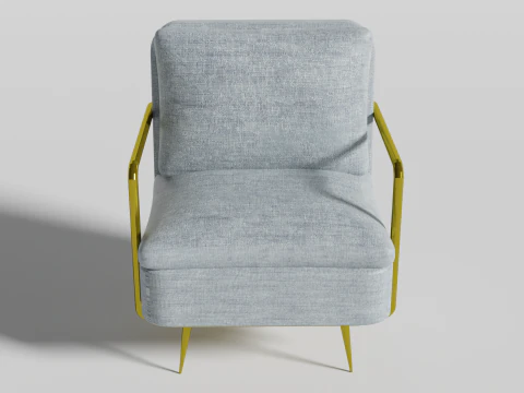 ग्रे कुर्सी 3D मॉडल