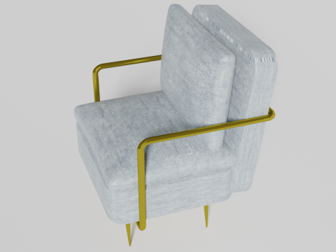Gray chair 3D Модель