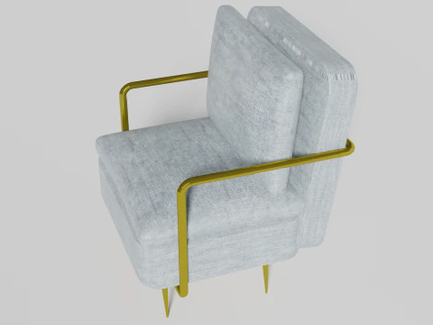 ग्रे कुर्सी 3D मॉडल