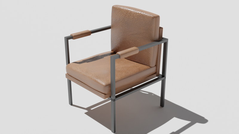 Cofee chair 3D Модель .c4d .max .obj .3ds .fbx .stl .blend 