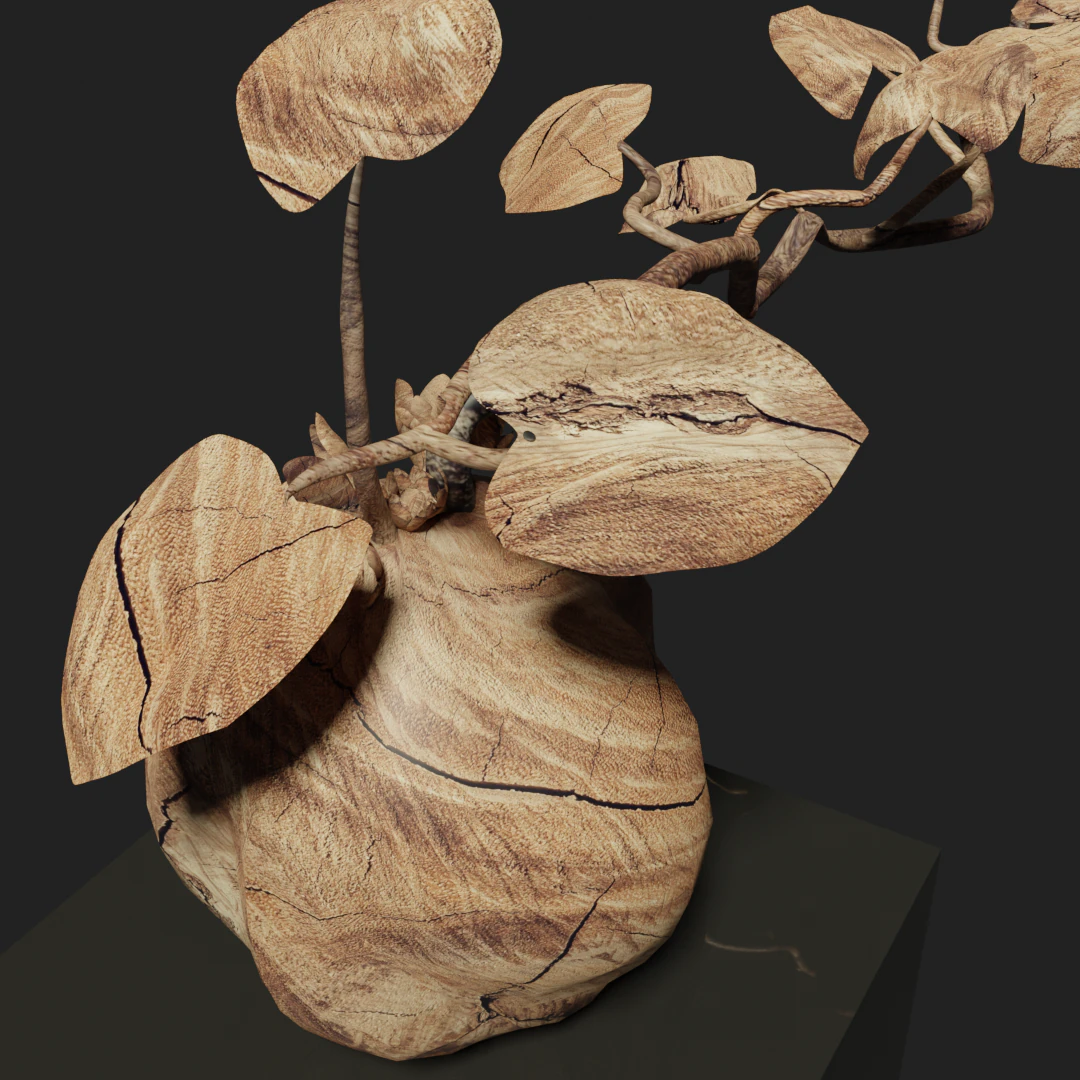 Wood sculpture 3D Model .c4d .max .obj .3ds .fbx .stl .blend