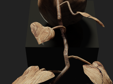 Wood sculpture 3D Model