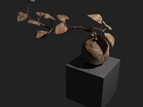 Wood sculpture 3D Model