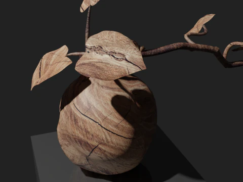 Wood sculpture 3D Model