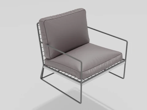 Sedia finitura facile Modello 3D