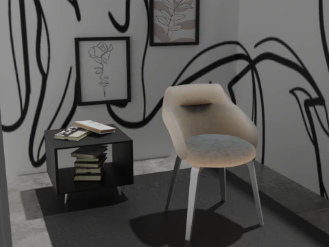 Beautiful and different room 3D Model