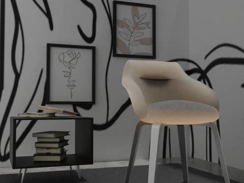 Beautiful and different room 3D Model