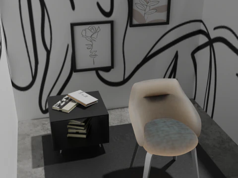 Beautiful and different room 3D Model