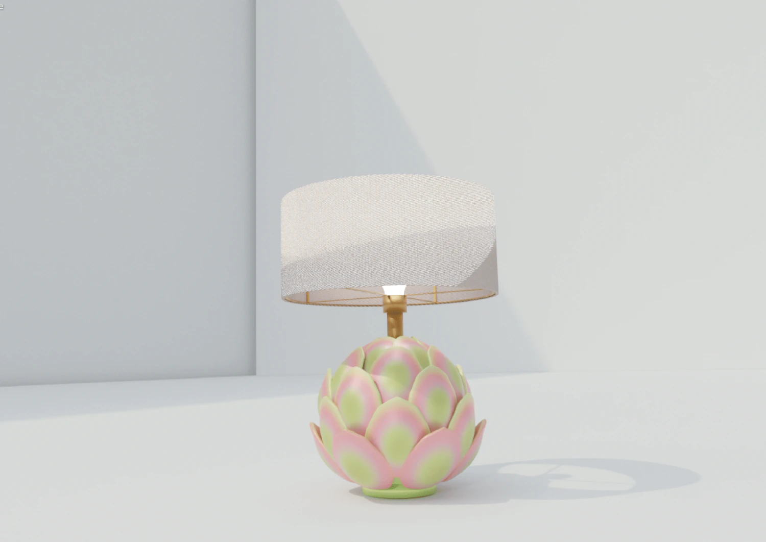 Artichoke lamp 3D Model .c4d .max .obj .3ds .fbx .stl .blend 