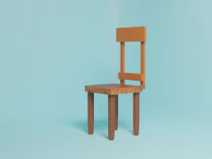 Старый стул 3D Модель