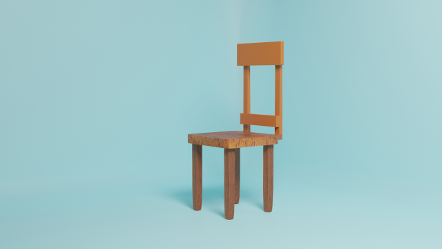 Old chair 3D Model .c4d .max .obj .3ds .fbx .stl .blend