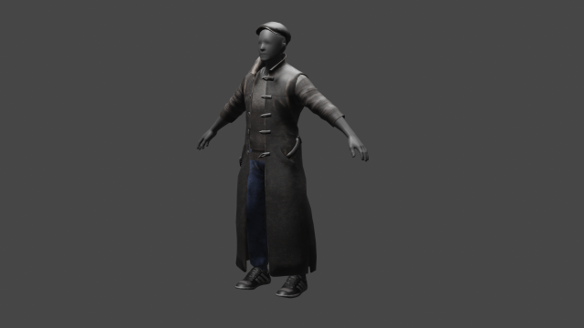 STALKER Coat 3D-Modell .c4d .max .obj .3ds .fbx .stl .blend 