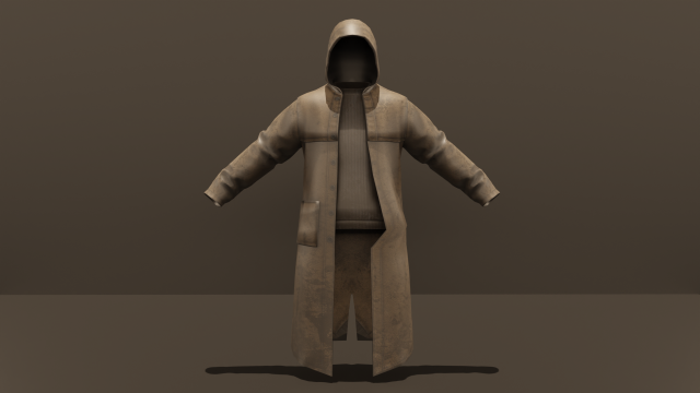 STALKER Cloak 3D 模型 .c4d .max .obj .3ds .fbx .stl .blend 
