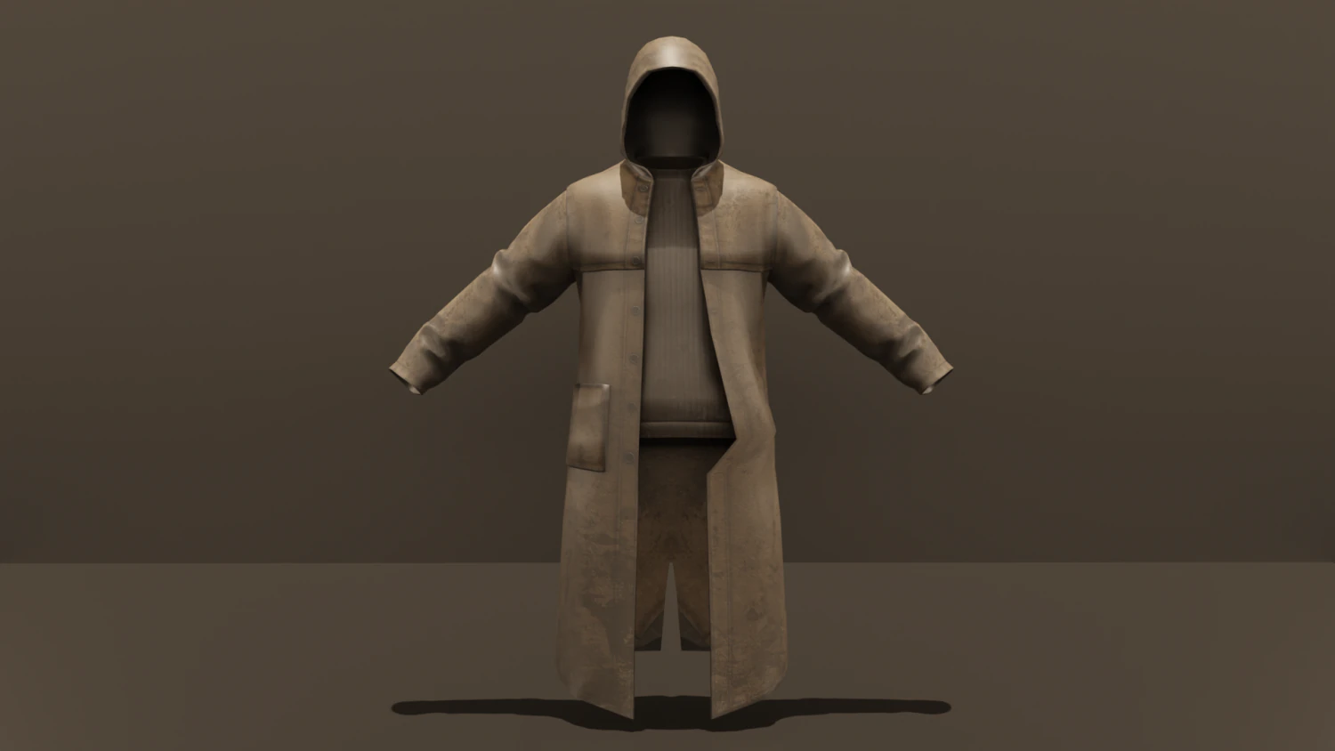 STALKER Cloak 3D Model .c4d .max .obj .3ds .fbx .stl .blend