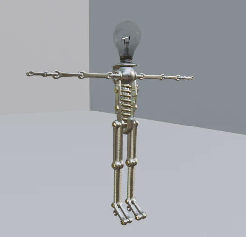 The robot 3D Model .c4d .max .obj .3ds .fbx .stl .blend 