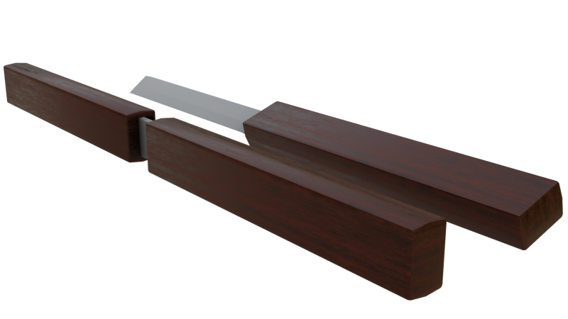 Double knife Model 3D .c4d .max .obj .3ds .fbx .stl .blend 