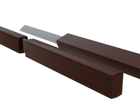 Double knife Modelo 3D