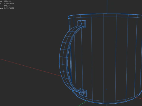Old cup 3D Model