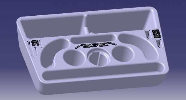 FIAT EGEA - TIPO EASY TORPEDO ORGANIZER Modèle 3D .c4d .max .obj .3ds .fbx .stl .blend 