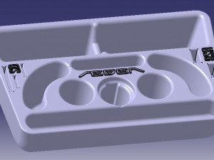 FIAT EGEA - TIPO EASY TORPEDO ORGANIZER Model 3D