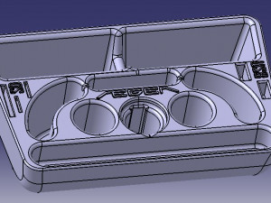 FIAT EGEA - TIPO EASY TORPEDO ORGANIZER Modèle 3D