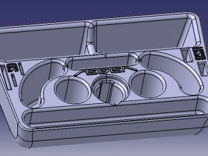 FIAT EGEA - ORGANIZADOR TIPO EASY TORPEDO Modelo 3D