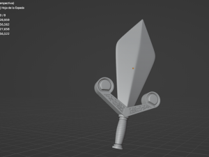 Golden Sword 3D Model