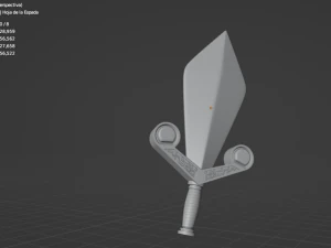 Golden Sword 3D Model