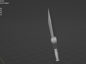 Golden Sword 3D Model