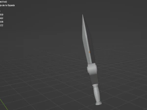 Golden Sword 3D Model