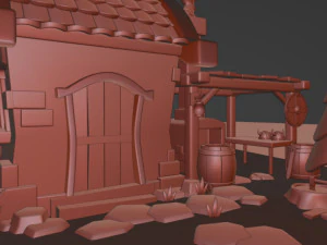 Blacksmiths house 3D Model