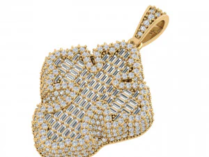 Jesus Cross Pandent 3D Model