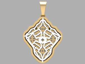 Jesus Cross Pandent Model 3D