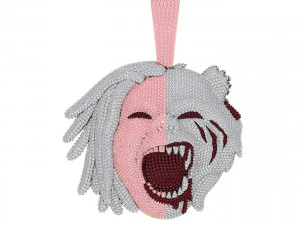 Подвеска «Harming Half Man and Half Beast» с бриллиантом круглой огранки в стиле хип-хоп 3D Модель