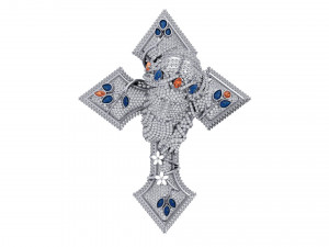Jesus Cross Pendant Modello 3D