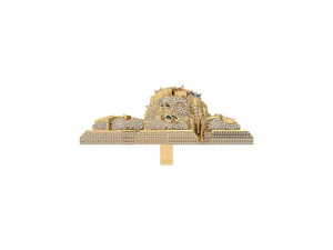 Jesus Cross Pendant 3D Model