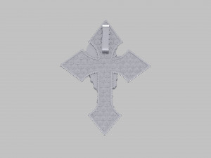 Jesus Cross Pendant Modello 3D