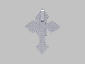 Jesus Cross Pendant 3D Model