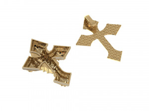 Jesus Cross Pendant Modello 3D