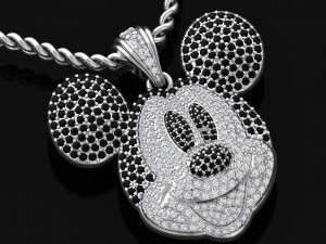 Miki Mouse Pendant 3D-Modell
