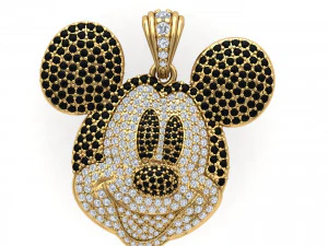Miki Mouse Pendant 3D Model