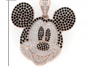 Miki Mouse Pendant 3D-Modell