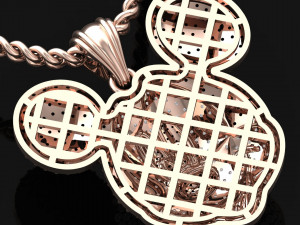 Miki Mouse Pendant 3D-Modell