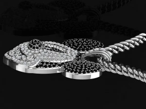 Miki Mouse Pendant 3D Model