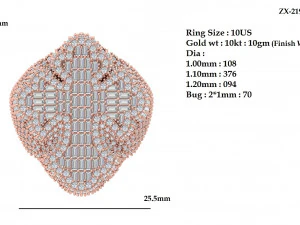 Cross Ring 3D Model