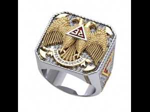 Masonic Ring 3D Модель
