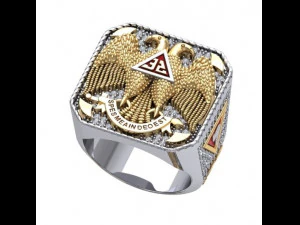 Masonic Ring 3D Model